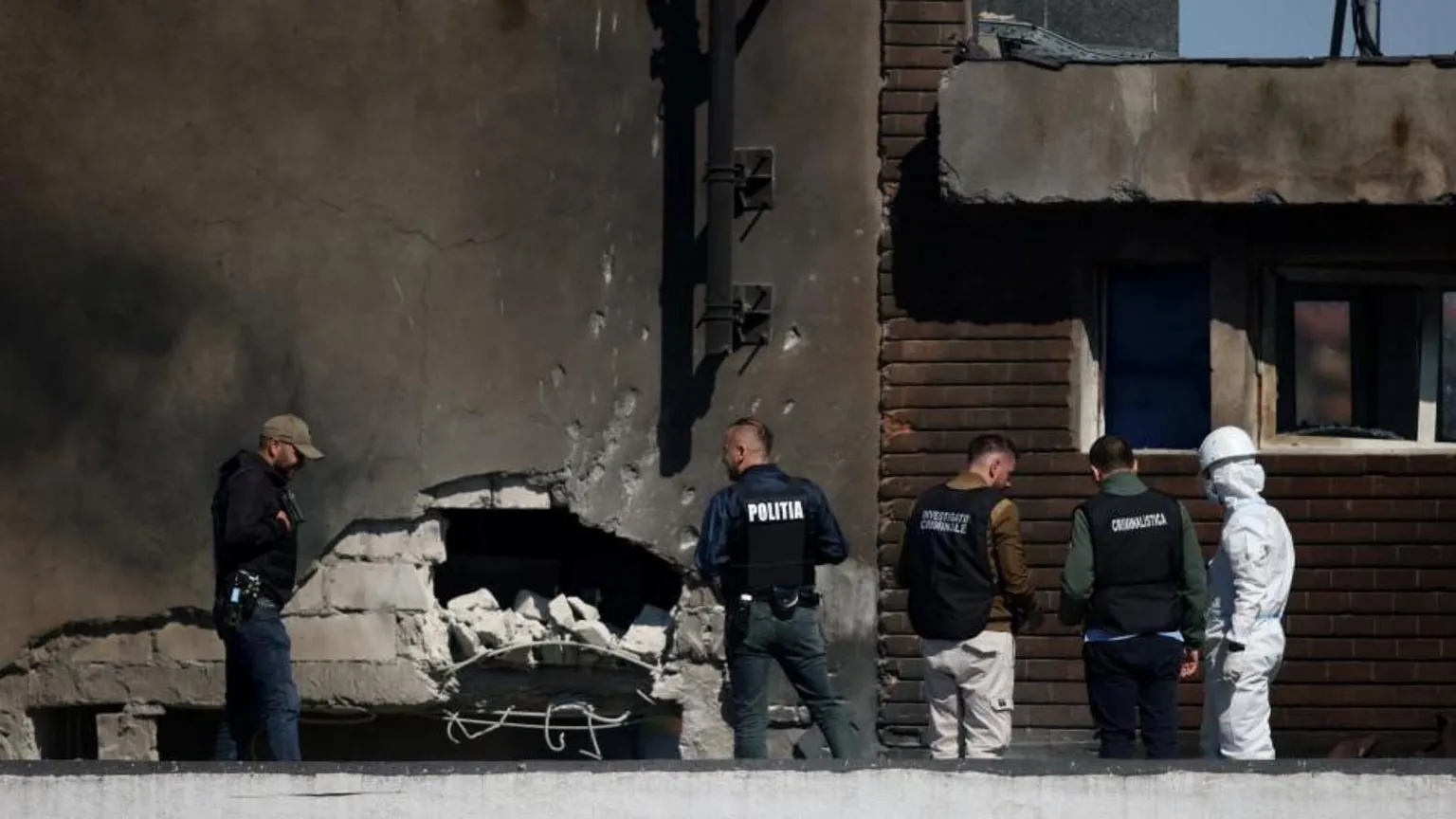 Russian Drone Hits Romanian Apartment Block Near Ukraine Border